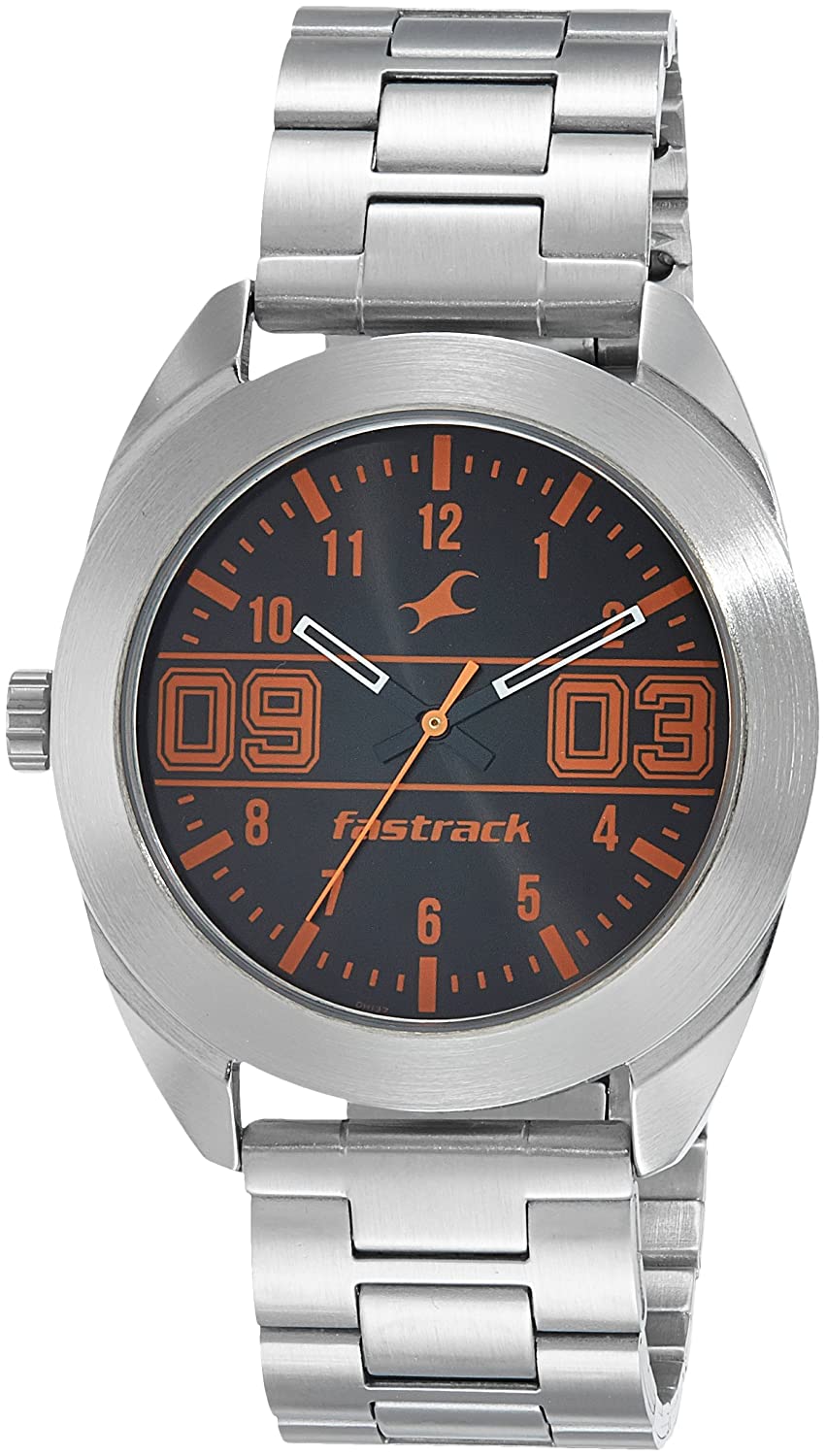 Fastrack Varsity (Analog Silver Dial Watch -NM3175SM02)